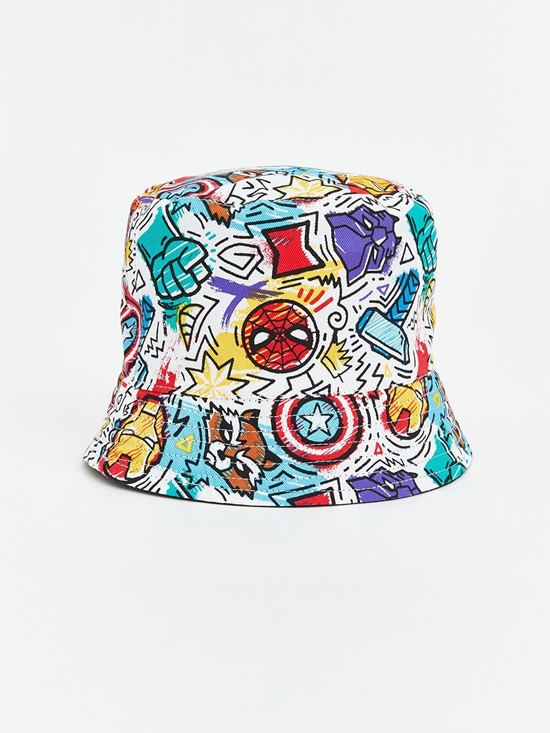 Marvel Other - Marvel Super Heroes Avengers Double Sided Comic Print Bucket Hat Kids